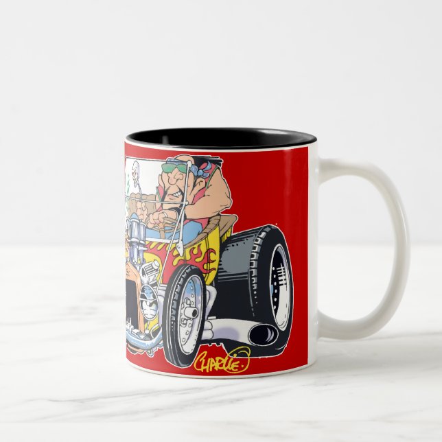 De Café Em Dois Tons Caneca do balde do "chá" (Direita)