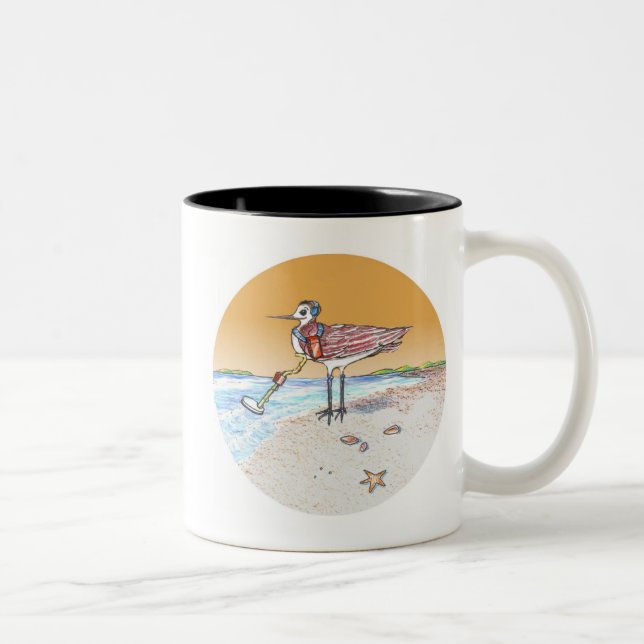 De Café Em Dois Tons Caneca do Beachcomber (Direita)