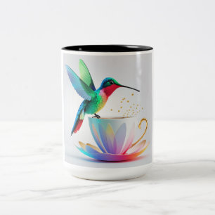 De Café Em Dois Tons Caneca do Beija-flor