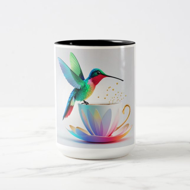 De Café Em Dois Tons Caneca do Beija-flor (Centro)