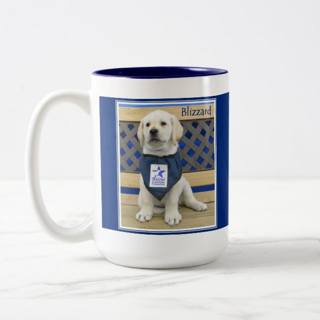 De Café Em Dois Tons Caneca do blizzard do Bandana (Esquerda)