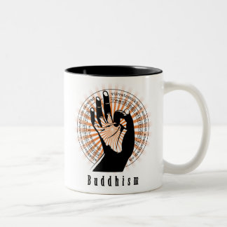 De Café Em Dois Tons Caneca do budismo B