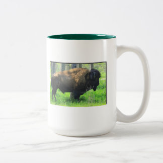 De Café Em Dois Tons Caneca do búfalo/bisonte