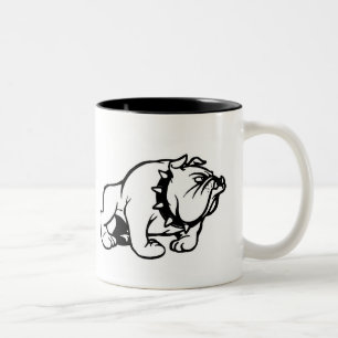 De Café Em Dois Tons Caneca do buldogue