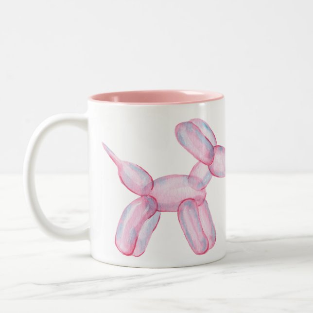 De Café Em Dois Tons Caneca do Cachorro Balão (Esquerda)
