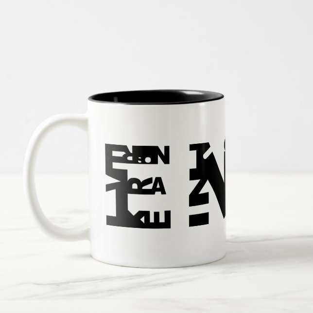 De Café Em Dois Tons Caneca do campeão (Esquerda)