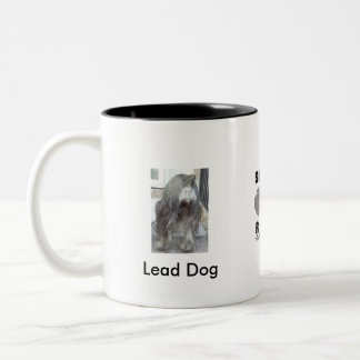 De Café Em Dois Tons Caneca do cão da ligação