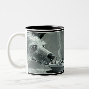 De Café Em Dois Tons Caneca do cão Sniffing do bumbum do ACD
