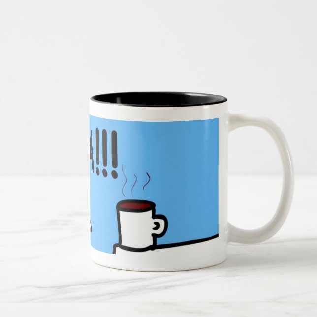 De Café Em Dois Tons caneca do chá (Direita)