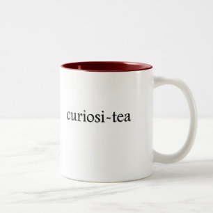 De Café Em Dois Tons caneca do chá do Curiosi-chá