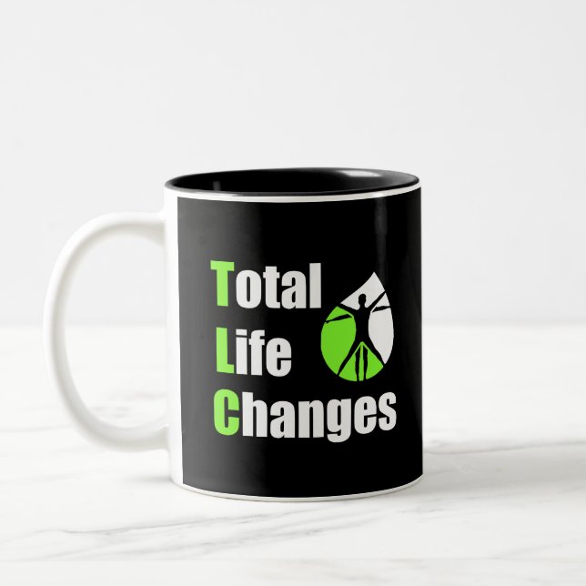 De Café Em Dois Tons Caneca do chá do TLC Iaso (Esquerda)