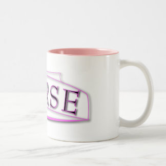 DE CAFÉ EM DOIS TONS CANECA DO CHAPÉU DA ENFERMEIRA