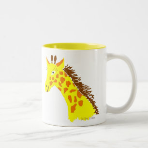 De Café Em Dois Tons Caneca do chocolate quente do girafa