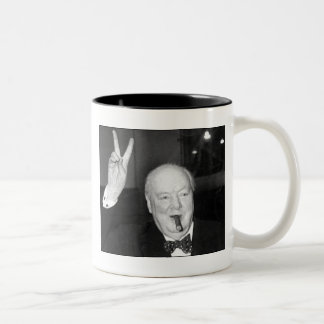 De Café Em Dois Tons caneca do churchill