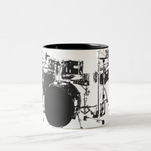 De Café Em Dois Tons Caneca do cilindro
