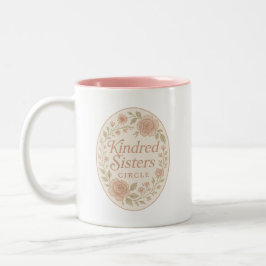 De Café Em Dois Tons Caneca do Círculo Kindred Sisters