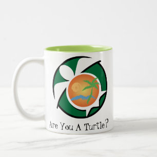 De Café Em Dois Tons Caneca do clube da tartaruga