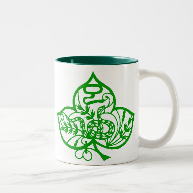 De Café Em Dois Tons Caneca do cobra do chinês (Direita)
