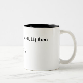 De Café Em Dois Tons Caneca do código do programa