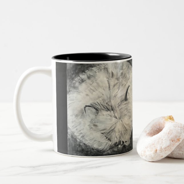 De Café Em Dois Tons Caneca do coelho (Com Donut)