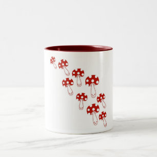 De Café Em Dois Tons Caneca do cogumelo