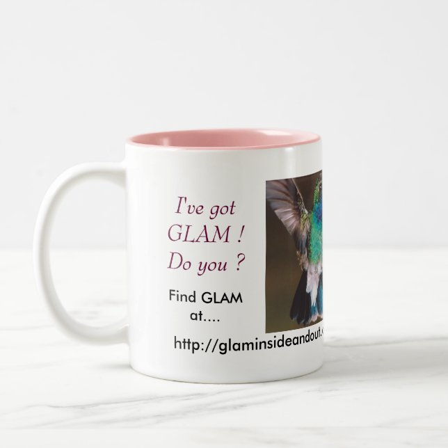 De Café Em Dois Tons Caneca do colibri (Esquerda)