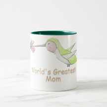 Caneca do colibri da mamã do mundo a grande