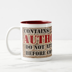 De Café Em Dois Tons Caneca do combustível do autor