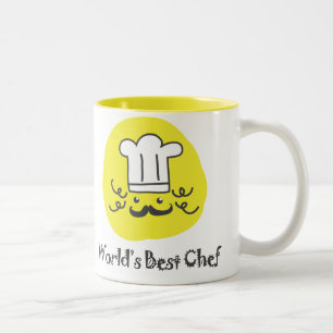 De Café Em Dois Tons Caneca do cozinheiro chefe do mundo a melhor