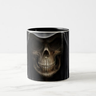 De Café Em Dois Tons caneca do crânio