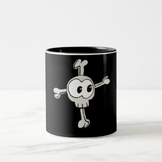 De Café Em Dois Tons Caneca do crânio