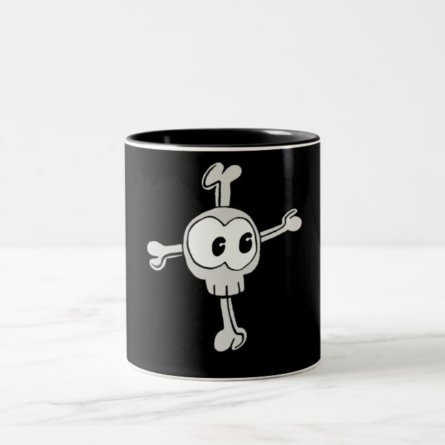 De Café Em Dois Tons Caneca do crânio (Centro)