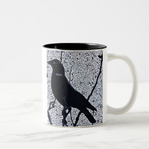 De Café Em Dois Tons Caneca do crepúsculo do Jackdaw