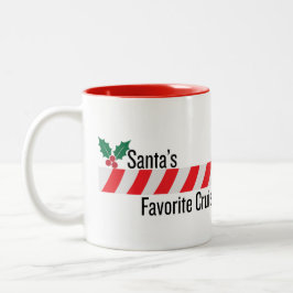 De Café Em Dois Tons Caneca do Cruzeirista Favorito do Papai Noel