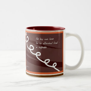 De Café Em Dois Tons Caneca do cupcake