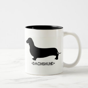 De Café Em Dois Tons Caneca do Dachshund