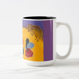 De Café Em Dois Tons Caneca do dançarino do búfalo