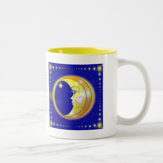 De Café Em Dois Tons Caneca do dia & da noite (Direita)