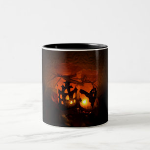 De Café Em Dois Tons Caneca do Dia das Bruxas