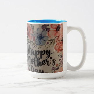 De Café Em Dois Tons caneca do dia das mães floral