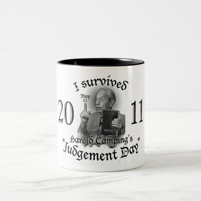 De Café Em Dois Tons Caneca do dia do Juízo Final (Centro)