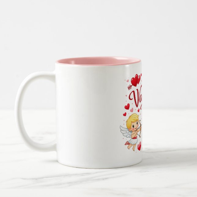 De Café Em Dois Tons Caneca do Dia dos Namorados  (Esquerda)