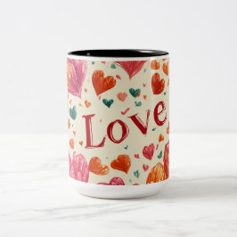 De Café Em Dois Tons Caneca do Dia dos Namorados | Romântica, Fofa e Ac