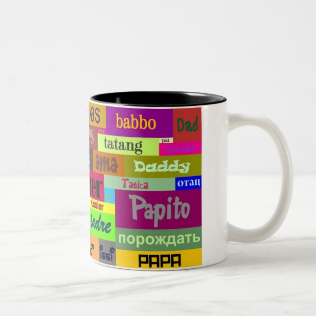 De Café Em Dois Tons Caneca do dia dos pais (Direita)