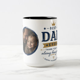 De Café Em Dois Tons Caneca do Dia dos Pais com Foto Personalizada – Ca