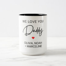 Caneca do Dia dos Pais com Nome Personalizado para