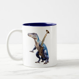 De Café Em Dois Tons Caneca do Dinossauro legal