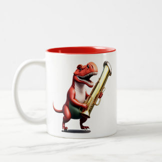 De Café Em Dois Tons Caneca do Dinossauro legal