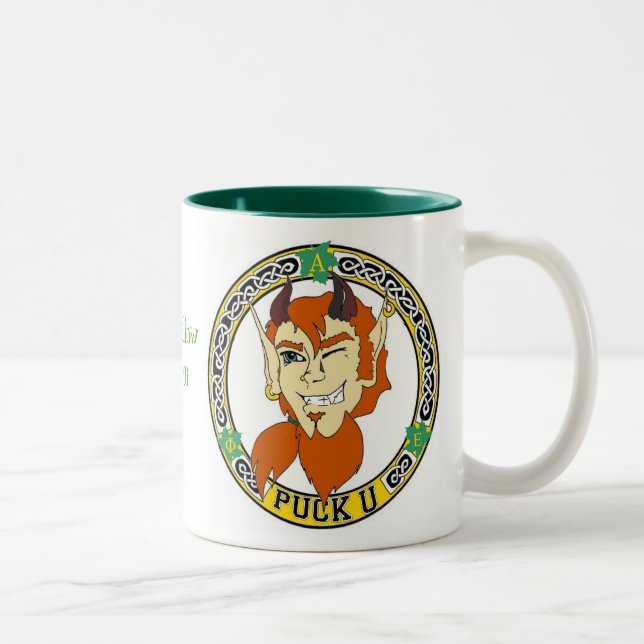 De Café Em Dois Tons Caneca do disco (Direita)