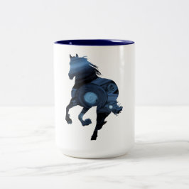 De Café Em Dois Tons Caneca do Dois-Tom do cavalo